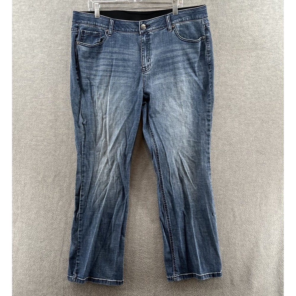 Venezia Women's Size 20 Blue Light Wash Stretch Flex Jegging Jeans